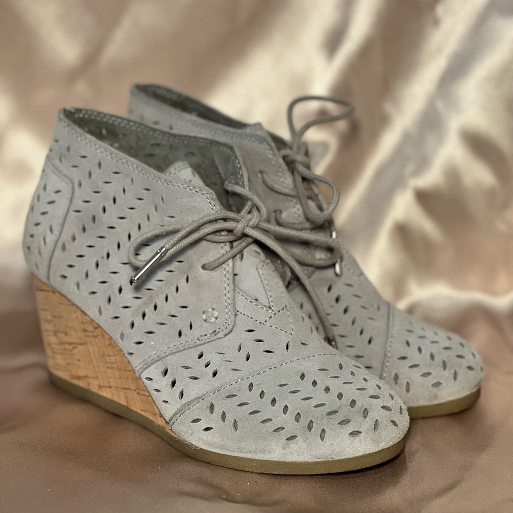 TOMS DESERT WEDGE Sz 5 - Picture 3 of 6